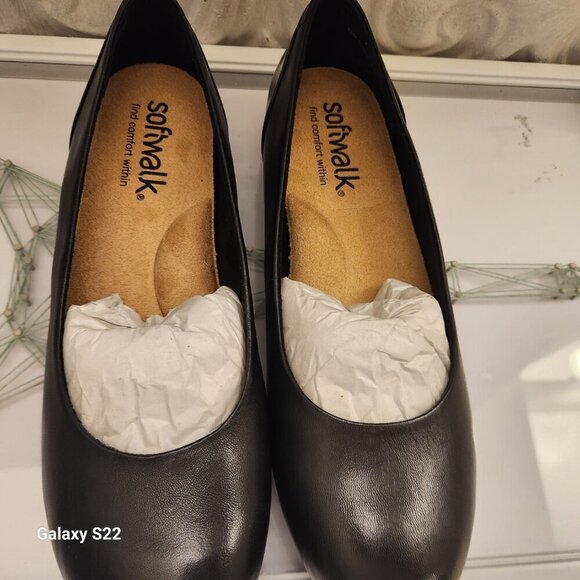 Softwalk Sonoma Ballet Flats. Black. Leather. NIB. Size 10 - Picture 7 of 12
